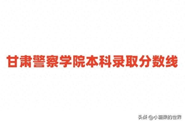 图片[1]-甘肃警察学院2024本科录取分数线（全国各省汇总）-狂人资源网