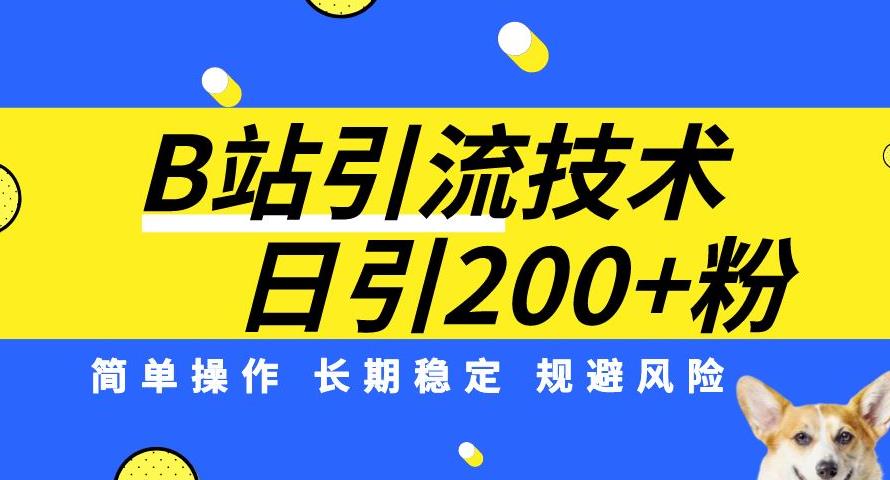 图片[1]-B站引流方法：每天稳定引流200个精准粉，操作简单，规避风险-一川资源网