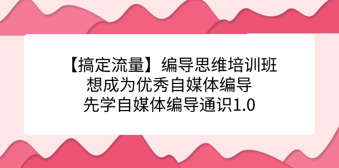 图片[1]-【流量玩家必备】编导思维培训班，让你轻松掌握自媒体编导通识1.0，成为一名优秀的自媒体编导！-一川资源网